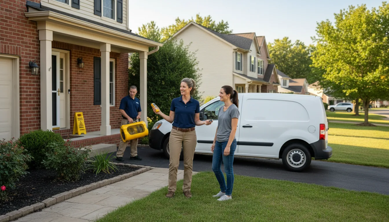 Residential water damage restoration in Stover, MO